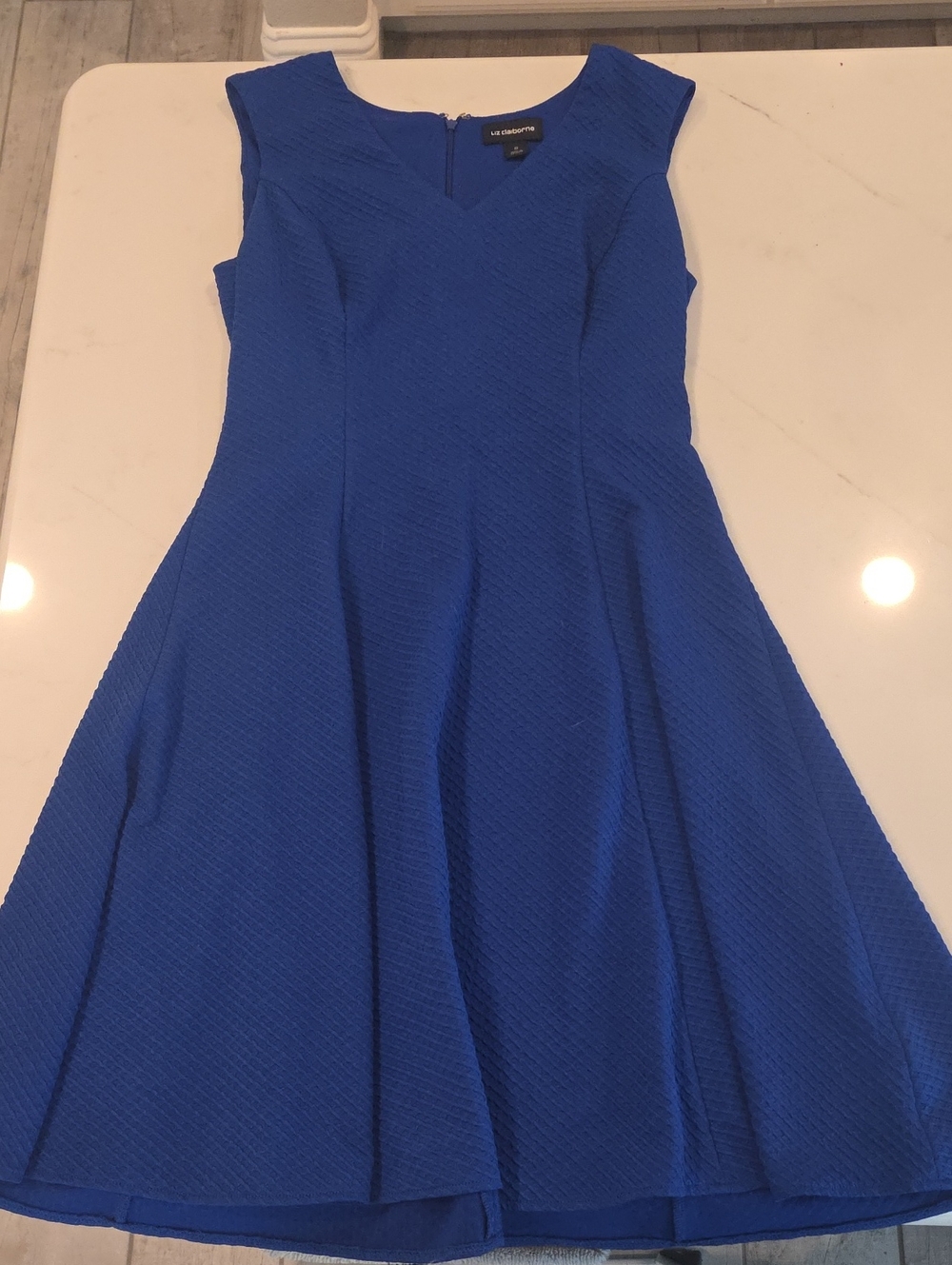 Cobalt Blue Fit & Flare Midi Dress